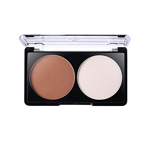 Unisky Face Shading Powder Contour Bronzer Highlighter Trimming Powder Makeup Face Pressed Powder 2 Color