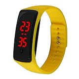 Kinder Damen Herren LED-Armband-Silikon-Datum Digital Outdoor Sport-Taktgeber-Uhr-Armbanduhr-Spielzeug Jungen-M?dchen-Geburtstags-Geschenk Regard