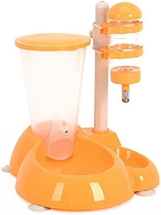 FGJHJJJHDS Small and medium-sized pets automatically feed drinking fountains to feed drinking water,yellow,One size