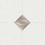 Un conjunto de 10 hojas 10pcs Simulación 3D pegatinas de piso de baldosas de pared pegatinas dormitorio Salón decoración de mosaico Mosaico de PVC Adhesivos diagonal,016,8cm (3.1in)