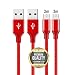 Produktbild STYLETECK Micro USB Kabel, [2M] 3 Stück Ladekabel, Nylon Geflochtene 2,4 A schnellladekabel für Android Smartphones, Samsung Galaxy S6/ S7/ Edge, Sony, Nokia, LG, HTC, Kindle, PS4, Tablette und mehr