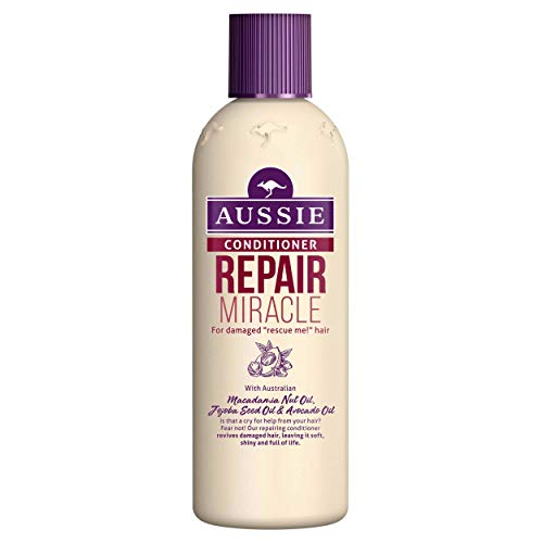 Aussie Repair Miracle Acondicionador, Revitaliza el Cabello Deteriorado Dejándolo Suave y Lleno de Vida - 250 ml