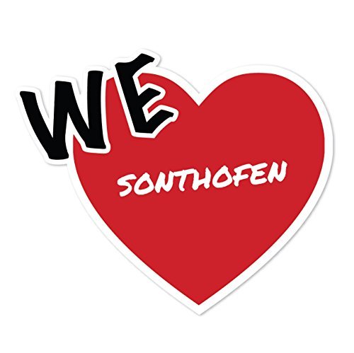 JOllify Aufkleber - SONTHOFEN – Farbe: Design: We love - Wir lieben