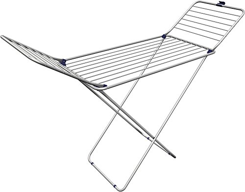 Gimi Tender Boden-Wäscheständer aus Aluminium und Stahl, 20 m Trockenlänge