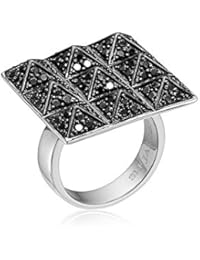 Sif Jacob joyas anillo Ladies Panzano Nove negro circones