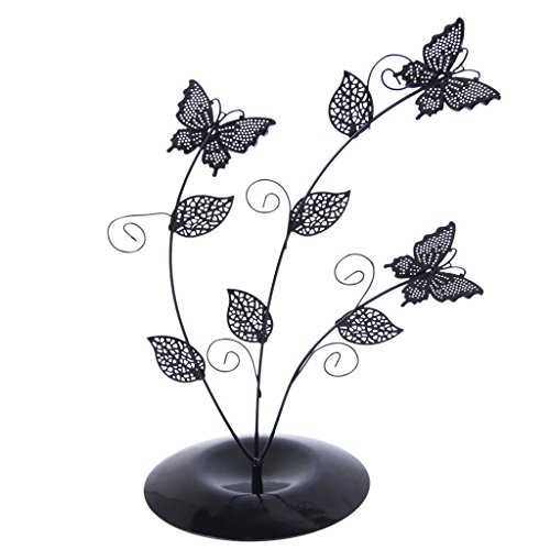 Blau Schmetterling Baum Schmuck Ständer Ohrring Halter Veranstalter Anzeige Rack - 3