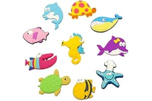 UCATQ VLOOK Fridge Magnets for Toddlers 3D Cute Refrigerator Magnets for Kids Learning Animal Toys Whiteboards Noticeboard (sea Animal)