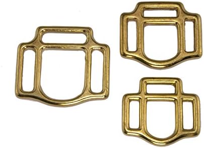 2 x Gold Halter w/Brass/Triple/Three Times/3 Sizes