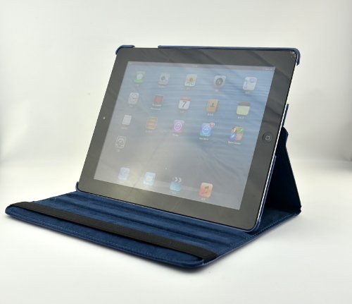 inShang ipad 2 Hülle ipad 3 Cover für Apple iPad 2/3/4, Edles PU Leder Tasche Hülle Skins Etui Schutzhülle Ständer Smart Case für Tablet iPad, Super Automatische Einschlaf-/Aufwach funktion, 360 Grad rotierende Schutzhülle mit Standfunktion + inShang Logo hochwertigen Stylus Eingabestift Stift - 3