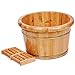 Produktbild Holzfußbad Barrel Haushalt Fuß Badewanne Gesundheit Dicke Zypresse Holz Nicht automatische Massage Rollen Becken Tränken