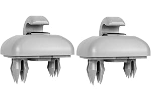 ESMUSSSEIN Sun Visor Clips, Auto Sun Visor Clip Sun Visor Clip, Car Sun Visor Holder, Hook Bracket Hanger Replacement for Audi A1 A3 A4 A5 Q3 Q5(8E0 857 562) A7 B6 B7 B8 S4 S5 Reference Parts (Grey)