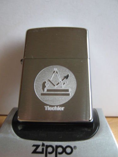 Zippo Feuerzeug Handwerkszeichen Tischler