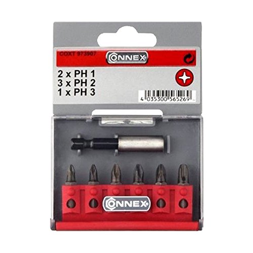 Preisvergleich Produktbild Connex COXT973907 Bit-Satz PH, Magnethalter, 7-teilig