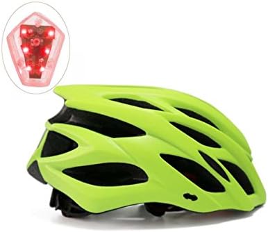 High-grade Fashion Mountain Bike / Road Bike Integrated Molding Insect Net With Tail Lamp Helmet ， Specialized Bike Helmet With Safety Light, Adjustable Removable Sport Cycling Helmet Bike Bicycle Helmets For Road &amp; Mountain Biking,Motorcycle For Adult Men &amp; Women,Youth - Racing,Safety Protection(Yellow)