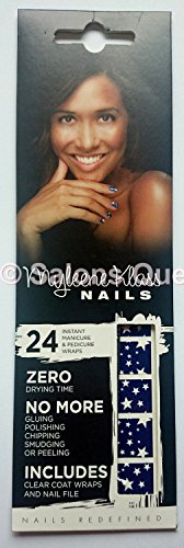Myleene Klass Nails Instant Manicure & Pedicure Wraps Blue Stars