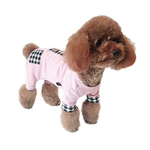 Preisvergleich Produktbild PZSSXDZW Neu Hundebekleidung Frühling und Sommer Pet Kleidung Welpenkleider Teddy-Kleidung Hundefrühlingssommerkleidung Vierbeinige Kleidung Pink Small