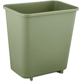 Rubbermaid Commercial 2 gal Rectangular Deskside Plastic Wastebasket ...