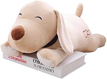 SUNYOU Dog Plush Toy Soft Animal Pillow Doll for Kids and Girls Birthday Gifts (Beige, M)