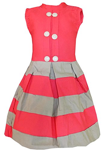 ALL ABOUT PINKS® Striped Cotton Dresses for Girls Birthday Dress Baby Girl Frocks Party Dress for Girls Frock Dress Frock for Girls
