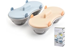 HAOSHICS Cocina de huevos de doble taza al vapor para microondas, materiales seguros de grado alimenticio, utilizado en hornos microondas para hacer huevos al vapor perfectos y nutritivos