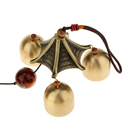 Chinesische Windspiel 2-Schicht Dach 6 Glocken Glück Feng-Shui Garten Dekor - 7