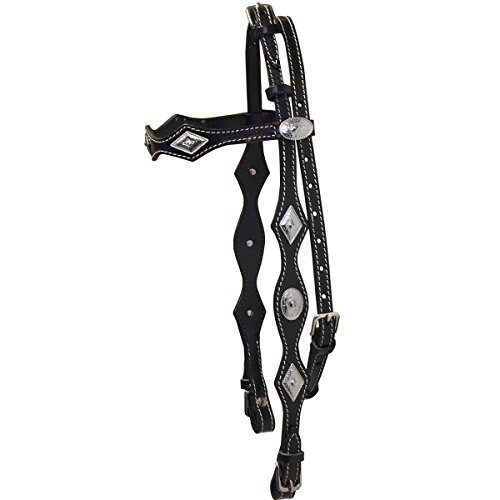Argys-Art-Unisex-Western-Cob-Headstall-Black