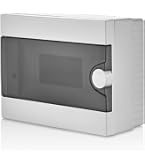 Sicherungskasten 18 Module Aufputz IP41 – Schwarz, 365x220x100 Mm, Mit Hutschiene & PE/N-Klemmen