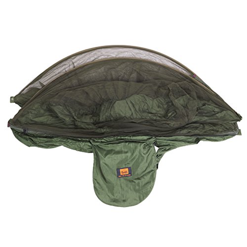 Camping Hängematte, Hängematte Zelt Pop Up Mosquito Net Ultralight Durable Fallschirm Stoff Hängematte für Outdoor, Strand, Wandern, Reisen, Hinterhof, Backpacking - 6