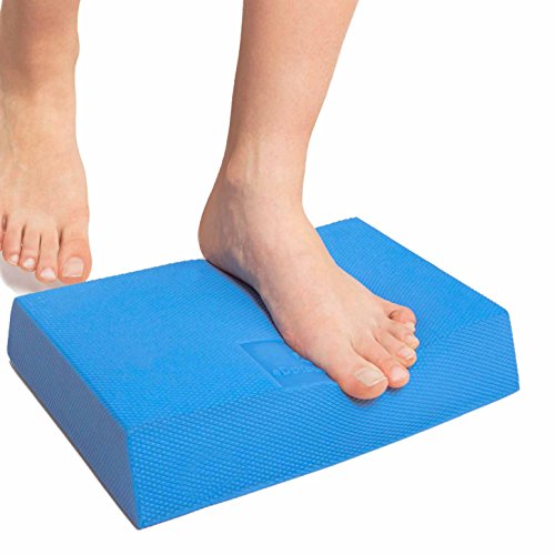 Balance-Board / Balance-Pad aus TPE-Schaumstoff »Libra« / Trapezförmige Gleichgewichtsmatte, Koordinations-Pad / in blau, schwarz oder orange / Größe 49x39x6,5cm Gewicht zirka 500g ideal für Gleichgewichtsübungen, Koordinationstraining und Balanceübungen. Das ideale Balanceboard / Wackeltbrett zur Steigerung der Stabilität sowie zur Therapie nach Muskelverletzungen. Vielseitig einsetzbar in der Physiotherapie und Rehabilitationsgymnastik zum gelenkschonenden Aufbau der Beinmuskulatur - 7