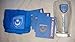Produktbild FC Portsmouth Amts Minibar gesetzt Pint Glas Handtuchhalter Ofen Bierdeckel