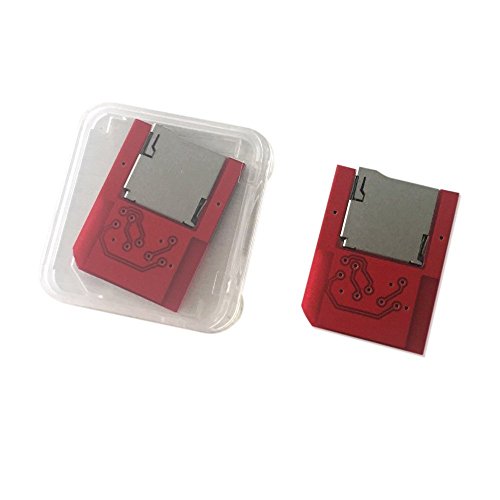 Para PsVita tarjeta de juego a Micro SD TF tarjeta adaptador de transferencia Push para expulsar para PSVita sd2vita 1000  2000  henkaku 3 60  Juego accessor       rojo