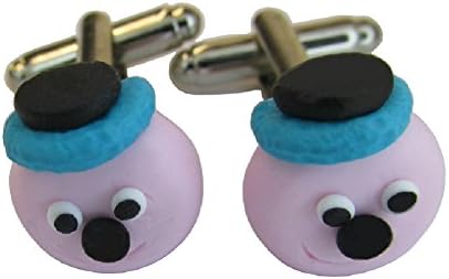 Purple Petals Jewellery Box Handmade Fimo Novelty Fun Food - Bertie Liquorice Allsort Head Sweets Cufflinks - Gift Boxed **
