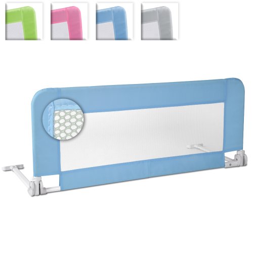 Child Secure Bed Rail Baby Safety Bed Guard (Blue)