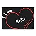 Produktbild Mousepad Modern I Love Britta schwarz