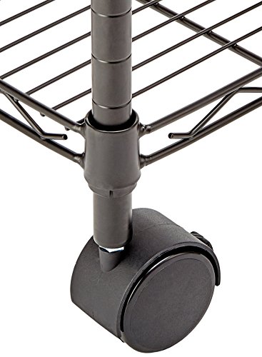 El Mejor Precio AmazonBasics - Estantería de 5 baldas, con ruedas -
Negro En línea