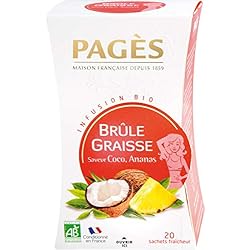 Pagès Infusion Bio Brûle Graisses - Boite De 20 Sachets - Lot De 4