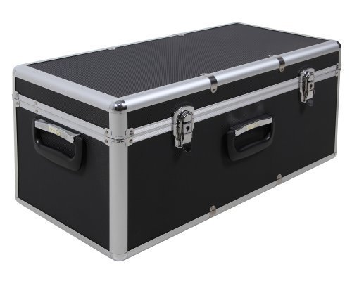 Aufbewahrungskoffer Transportkoffer S in Alukoffer - Optik, schwarz