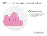I-love-Wandtattoo WAS-10213 Kinderzimmer Wandtattoo Set „Pinke Wolken mit Gesichtern“ 30 Stk zum Kleben Wandsticker Wandaufkleber Sticker Wanddeko - 2