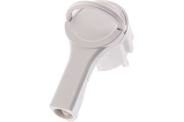 Fiche mâle 2P+T 16A extraplate - blanc - Zenitech