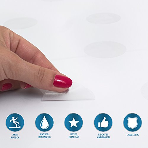 Wandkings Anti-Rutsch-Sticker 28 Stück Klebepunkte 4,8 cm Durchmesser für Sicherheit in Badewanne und Dusche - 4