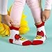 Baby Girls Animal Socks Seamless Toe Easy Pull Loops, 1-3 yr, Kitty/Mouse/Ladybug/Butterfly
