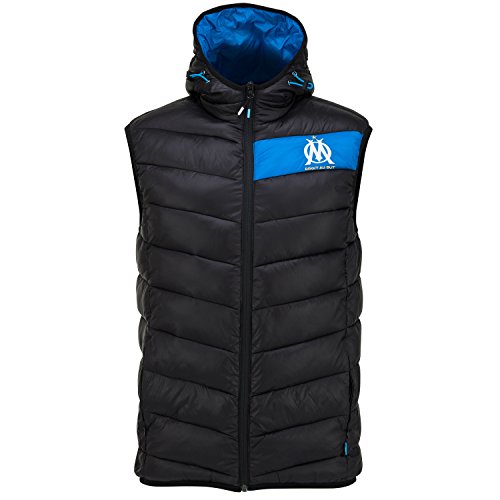 OLYMPIQUE DE MARSEILLE Doudoune sans Manche Om - Collection Officielle Taille Enfant Garçon