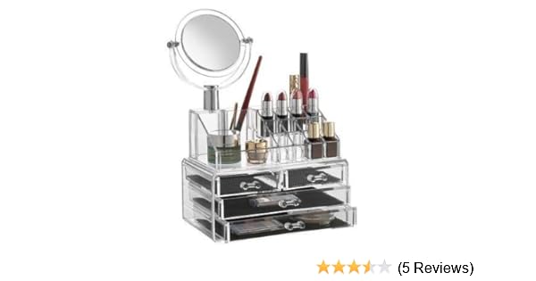 Buy Ronteno Acrylic 4 Drawer Makeup Organizer With Removable