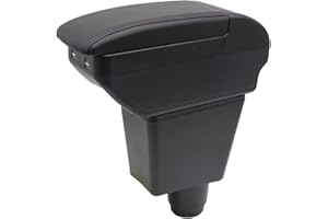 KAERGK Per Dacia Sandero 2 Stepway Logan 2 Braccioli Scatola di immagazzinaggio centrali Console mano con porta bicchieri 4 porte di ricarica USB nori