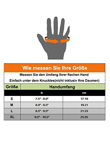 Showtime Fitnesshandschuhe Trainingshandschuhe Handgelenkstütze Handgelenkumwicklung Grips für Workouts – Rutschfest, Schaum gepolstert und Klettverschluss - 7