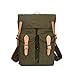 Produktbild Sunbobo Männer/Frauen Rucksack Daypack Wasserdichte Kordelzug Vintage Leinwand Reisetaschen Student Im Freien