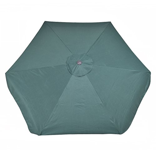 Costway Sonnenschirm Ampelschirm Gartenschirm Marktschirm Terrassenschirm Sechseck Ø300cm Farbwahl (grün) - 4