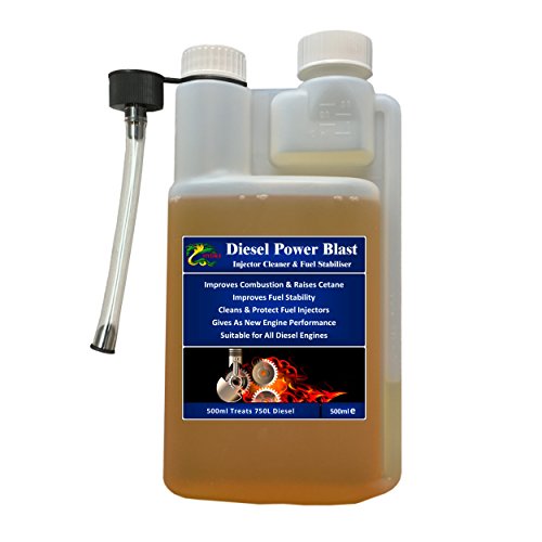 Hydra Diesel Inyector de alimentación Blast Cleaner 500 ml Fuel aditivo Treats hasta 750 l