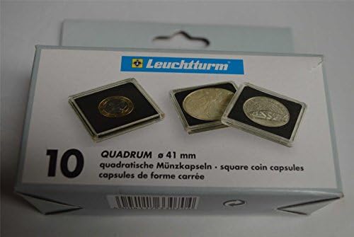 Pack of 5 Quadrum Square Coin Holders 21 mm