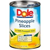 Dole % 100 Ananas Suyunda Ananas Dilimleri, 20 Oz Kutu